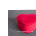 Penyimpanan Red Velvet Ottoman Furniture Ruang Tamu